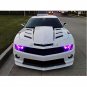 ( ) Style RGB Multi-Color LED Angel Eye Halo Rings For Camaro Challenger Mustang