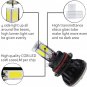 80W 8000lm COB LED Headlight Kit 9007 HB5 Hi/Low Beam Bulbs Xenon White 6000K