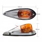 5pc Truck Semi-Trailer Amber Cab Marker Roof Top Clearance Light For Ford Pickup