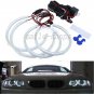 4pcs White SMD LED Angel Eyes Halo Ring Headlight Kit For 1999-2004 BMW E53 X5