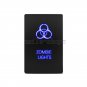 12V Push Switch Blue LED Etching Zombie Lights For Toyota - 1.28" x 0.87"