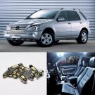White 15pcs Canbus for Mercedes Benz M Class W163 M Interior LED Light Kit 00-05