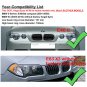 For BMW E83 X3 2000-2010 CCFL Angel Eyes 6000K White Halo Rings Headlight Kit