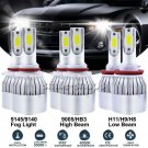 For Dodge Ram 1500 2500 3500 09-2018 3900W H11 9005 9145 LED Headlight+Fog Bulbs