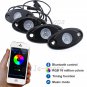 4pc 9W RGB Cree LED Rock Light Jeep ATV Off-road Truck Under Body Trail Rig Lamp