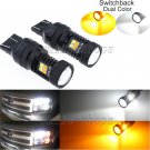 2pcs 7443 Switchback 3030-SMD LED Bulbs For 13-15 Scion FRS Turn Signal Lights
