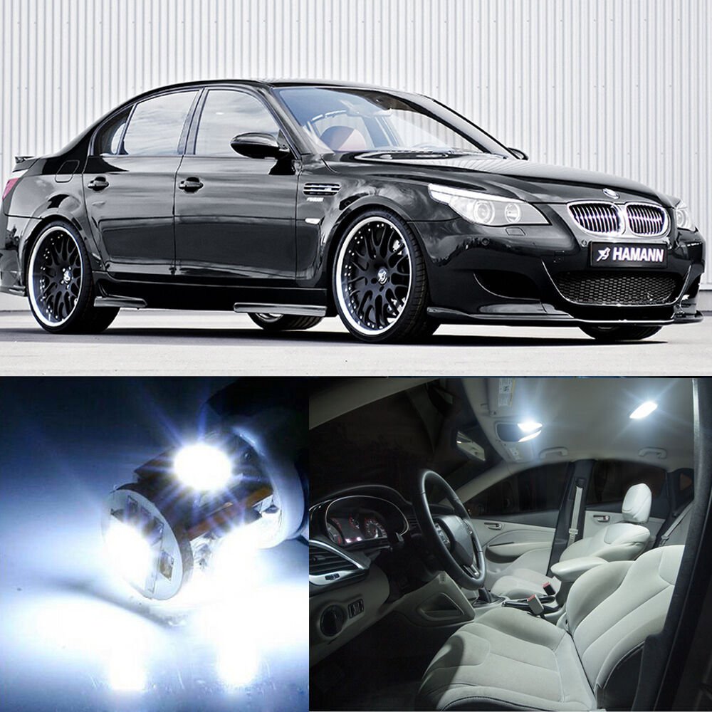 18&Atilde;�White LED Interior SMD Light Kit Error Free for BMW 5 Series E60 M5 2004-2011