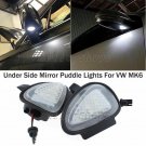2x White LED Under Side Mirror Puddle Light Bulbs For VW GTi Golf MK6 6 MKVI