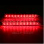2 x Red Lens LED Bumper Reflector as LED Taillight Brake Lights For Lexus Toyota