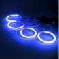 4 X Blue 10000K CCFL Angel Eye Halo Ring Headlight LED Kit For Mazda 6 2003-2007