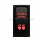ON-OFF Push Switch DRIVING LIGHTS Red LED For Mitsubishi Pajero Triton Lancer 3A