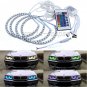 4pcs Angel Eye Halo Ring Lights RGB Multi-Color LED SMD For BMW E46 E39 E38 E36