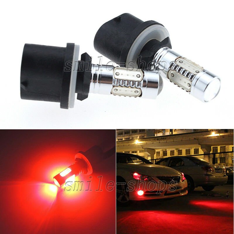 2pcs 880 LED Fog Light Bulbs - Bright Red - Advanced 11W COB - 893 899 DRL