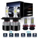 COB LED Headlight Bulb 9003 H4 Fog Light H9 H11 For Toyota Tacoma Yaris Tundra