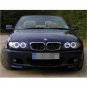 White Angel Eye Halo Rings Kit For BMW E46 3 Series 2D 2 Door Coupe 2DR Facelift
