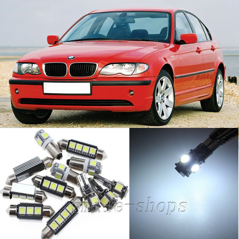 18X White Interior LED Kit For BMW 3 Series E46 Sedan 328i 320d 325i 330i 98-05