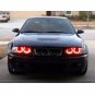 For 2008-2015 Mitsubishi Lancer Evo X Red LED Angel Eyes Halo Ring Headlight Kit