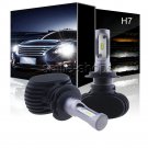 1 Pair H7 LED Headlight Bulb Conversion Kit High Low Beam Fog Lamp 8000LM White