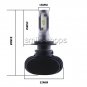 1 Pair H7 LED Headlight Bulb Conversion Kit High Low Beam Fog Lamp 8000LM White