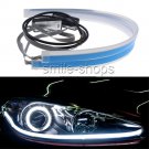 Car LED Headlight Light Bar  DRL Turn Signal Light Flowing Lamp White+Amber 60CM