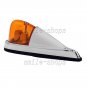 5pcs Universal Teardrop Style Amber Cab Roof Clearance Marker Lights For Truck
