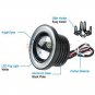 Pair 3.5" Projector Car LED Fog Light Headlight White COB Angle Eyes Halo Ring