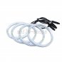 4pcs Switchback Angel Eye Halo Ring LED SMD For BMW LCI E46 3 Series 2D Facelift