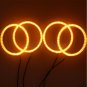 4pcs Switchback Angel Eye Halo Ring LED SMD For BMW LCI E46 3 Series 2D Facelift