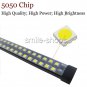 White 96 LED Knight Rider Light Flash Car Strip Light Strobe Day Running Light