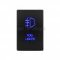 32.5mm x 22mm 12V Push Switch Blue LED Fog Lights For Toyota 4Runner 2010-up 12