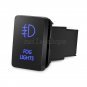 32.5mm x 22mm 12V Push Switch Blue LED Fog Lights For Toyota 4Runner 2010-up 12