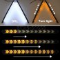 Universal LED Knight Rider Strip Light White Arrow Flasher DRL Turn Signal Amber