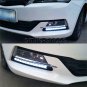 Universal LED Knight Rider Strip Light White Arrow Flasher DRL Turn Signal Amber