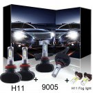 Combo H11 9005 9040 LED Headlight Bulb Fog Light For Dodge Ram 1500 2500 3500 4X