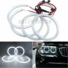 4 x White Angel Eye Halo Light SMD For BMW E83 E46ti X3 White compact 3 3 series