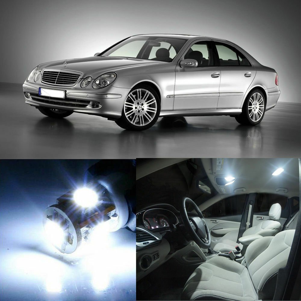 15&Atilde;�White LED Interior SMD Light Kit No Error for Mercedes Benz W211 E Class03-09