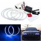 4 x CCFL Blue LED Angel Eyes Halo Ring For BMW E46 3 Series Non Projector 325i