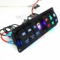 12V Car Marine Boat 6-Gang Laser Waterproof Circuit Rocker Switch Panel Breaker