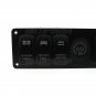12V Car Marine Boat 6-Gang Laser Waterproof Circuit Rocker Switch Panel Breaker