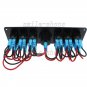12V Car Marine Boat 6-Gang Laser Waterproof Circuit Rocker Switch Panel Breaker