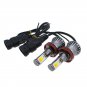 2pcs Switchback White & Amber H11 H9 H8 LED COB Fog Driving Lamp DRL Turn Signal