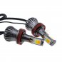 2pcs Switchback White & Amber H11 H9 H8 LED COB Fog Driving Lamp DRL Turn Signal