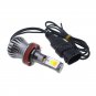 2pcs Switchback White & Amber H11 H9 H8 LED COB Fog Driving Lamp DRL Turn Signal