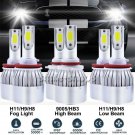 For Honda Accord 2013 2014 2015 3900W Combo LED Headlight Kit High Low+Fog Bulbs