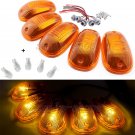 5x Cab Marker Roof Light Cover+T10 White Ceramic Bulbs For Dodge Ram 2500 3500