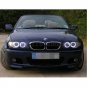 4pcs 106mm White LED Angel Eyes Halo Rings Cotton For BMW LCI E46 3 Series 2D