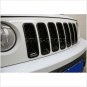 For Jeep Patriot 11-17 Front Grille Mesh Insert Cover+Angry Bird Headlight Cover