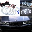 4pcs BMW E46 3 Series Non-HID Halogen Headlight SMD LED Angel Eyes Halo Ring Kit