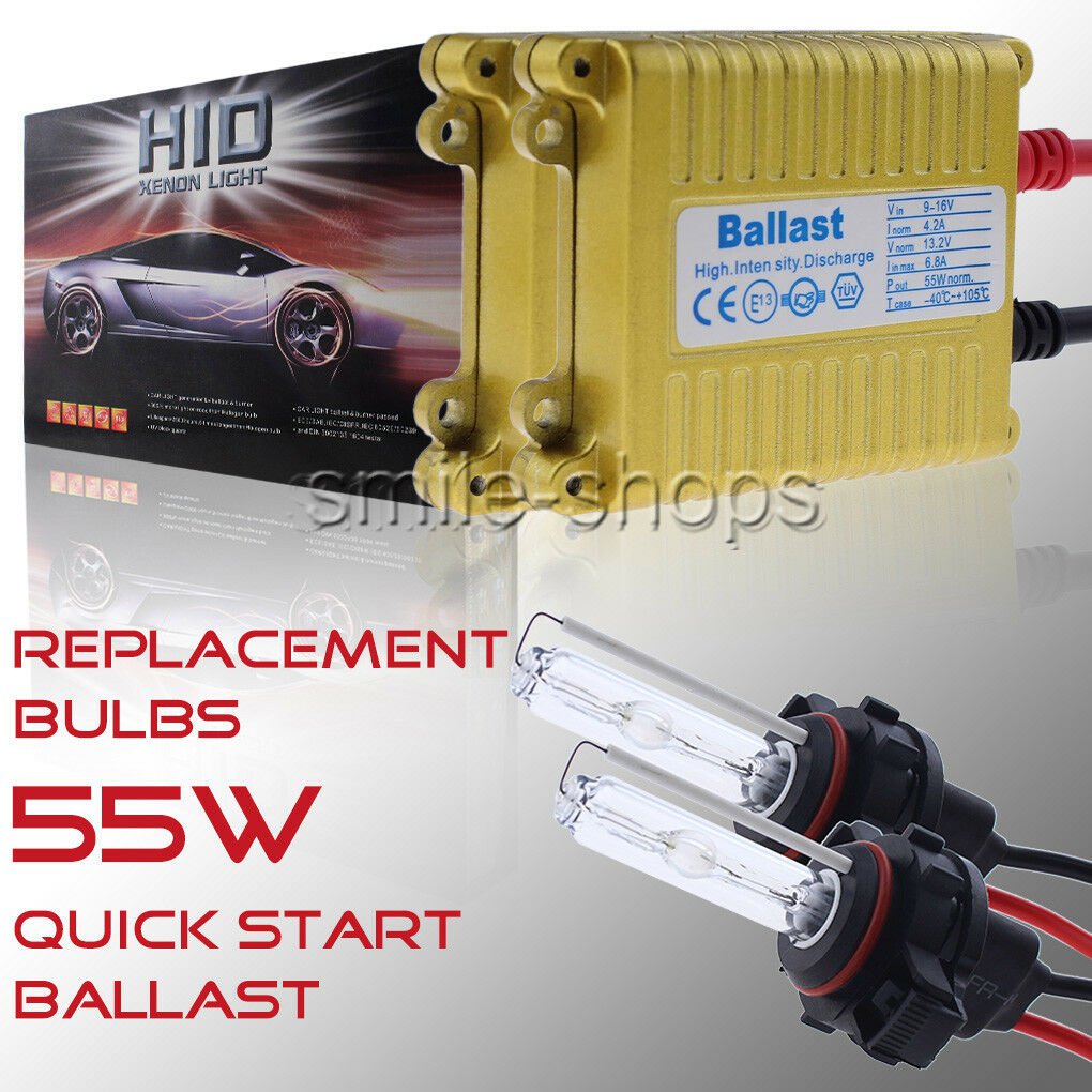 55W Gold HID Xenon Conversion Kit H4 H7 H11 H13 9003 9006 6K 5K Hi-Lo Bi-Xenon