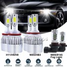 LED Headlight Hi/Lo + Fog Light For Dodge Ram 1500 2500 3500 4500 5500 2009-2017